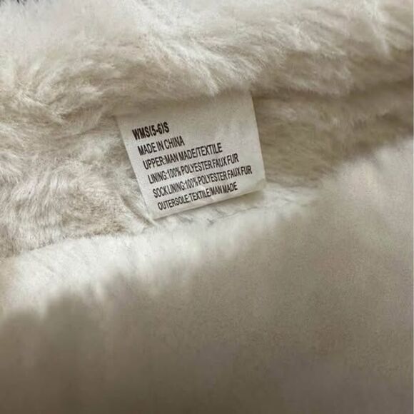 Sonoma Women’s Silver Glitter Sparkly Cozy Fur Moccasin Slippers Shoes - Picture 4 of 6